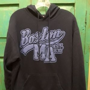 Men's Boston Mass Hoodie Sweatshirt  Sz M